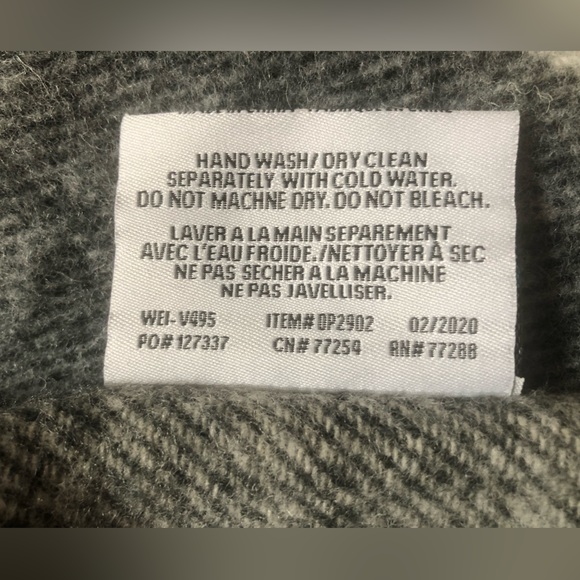 Terrytown Maryville university wool blend Buffalo check throw blanket - Picture 8 of 10